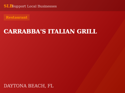 CARRABBA'S ITALIAN GRILL — Restaurant in DAYTONA BEACH, FL
