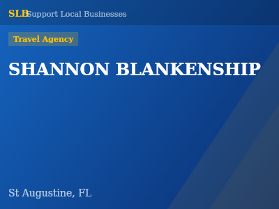 SHANNON BLANKENSHIP — Travel Agency in St Augustine, FL