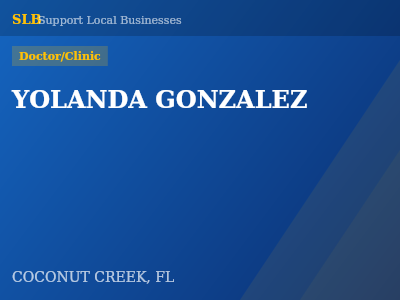 YOLANDA GONZALEZ — Doctor/Clinic in COCONUT CREEK, FL