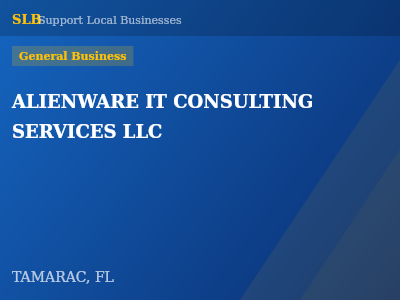 ALIENWARE IT CONSULTING SERVICES LLC — General Business in TAMARAC, FL