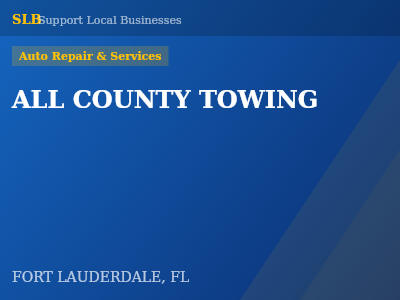 ALL COUNTY TOWING — Auto Repair & Services in FORT LAUDERDALE, FL