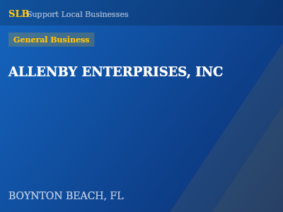 ALLENBY ENTERPRISES, INC — General Business in BOYNTON BEACH, FL