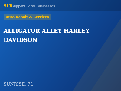 ALLIGATOR ALLEY HARLEY DAVIDSON — Auto Repair & Services in SUNRISE, FL