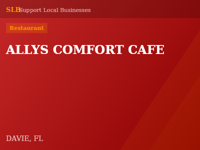 ALLYS COMFORT CAFE — Restaurant in DAVIE, FL