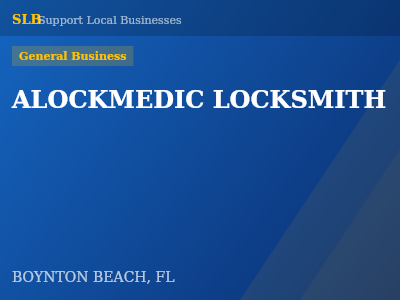ALOCKMEDIC LOCKSMITH — General Business in BOYNTON BEACH, FL