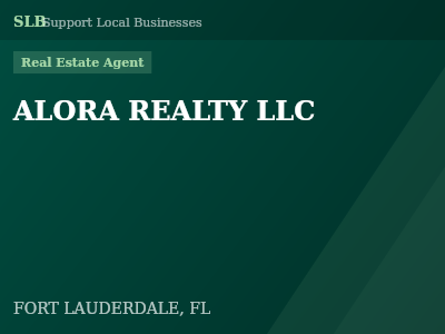 ALORA REALTY LLC — Real Estate Agent in FORT LAUDERDALE, FL