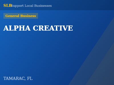 ALPHA CREATIVE — General Business in TAMARAC, FL