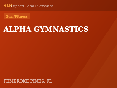 ALPHA GYMNASTICS — Gym/Fitness in PEMBROKE PINES, FL