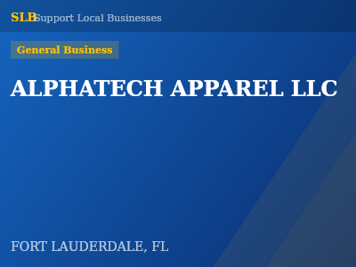 ALPHATECH APPAREL LLC — General Business in FORT LAUDERDALE, FL