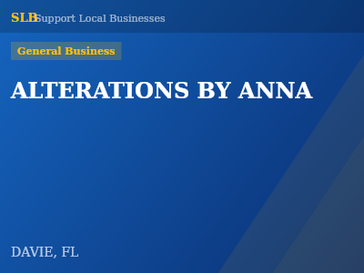 ALTERATIONS BY ANNA — General Business in DAVIE, FL