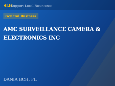 AMC SURVEILLANCE CAMERA & ELECTRONICS INC — General Business in DANIA BCH, FL