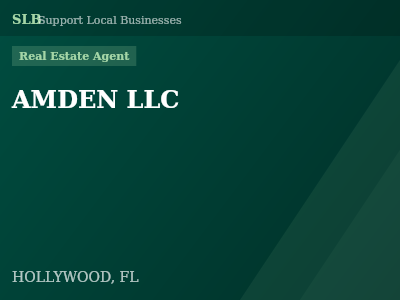 AMDEN LLC — Real Estate Agent in HOLLYWOOD, FL