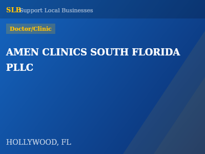 AMEN CLINICS SOUTH FLORIDA PLLC — Doctor/Clinic in HOLLYWOOD, FL