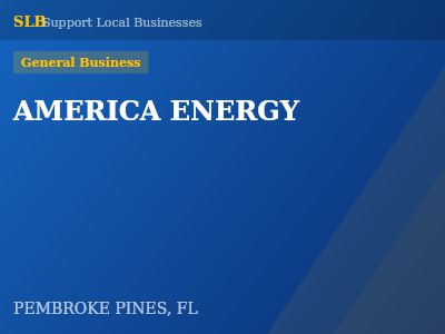 AMERICA ENERGY — General Business in PEMBROKE PINES, FL