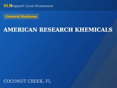 AMERICAN RESEARCH KHEMICALS — General Business in COCONUT CREEK, FL