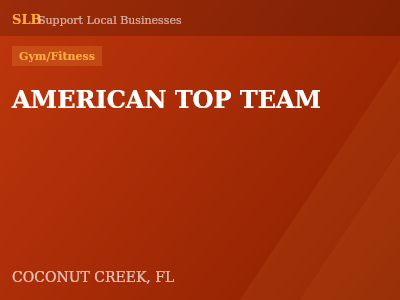 AMERICAN TOP TEAM — Gym/Fitness in COCONUT CREEK, FL