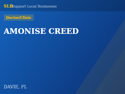 AMONISE CREED — Doctor/Clinic in DAVIE, FL