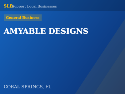 AMYABLE DESIGNS — General Business in CORAL SPRINGS, FL