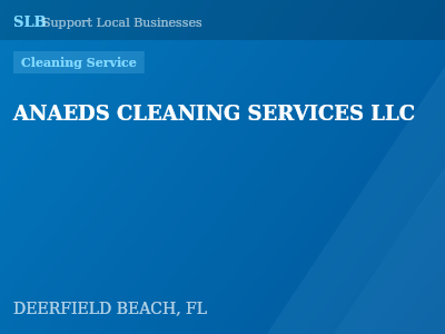 ANAEDS CLEANING SERVICES LLC — Cleaning Service in DEERFIELD BEACH, FL