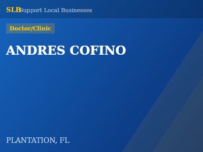 ANDRES COFINO — Doctor/Clinic in PLANTATION, FL