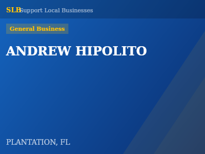 ANDREW HIPOLITO — General Business in PLANTATION, FL