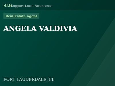 ANGELA VALDIVIA — Real Estate Agent in FORT LAUDERDALE, FL
