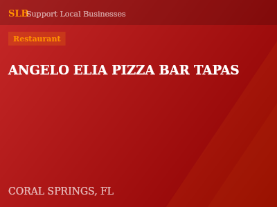 ANGELO ELIA PIZZA BAR TAPAS — Restaurant in CORAL SPRINGS, FL