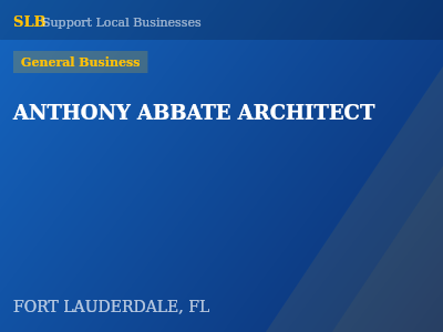 ANTHONY ABBATE ARCHITECT — General Business in FORT LAUDERDALE, FL
