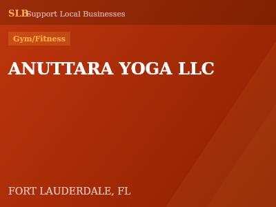 ANUTTARA YOGA LLC — Gym/Fitness in FORT LAUDERDALE, FL