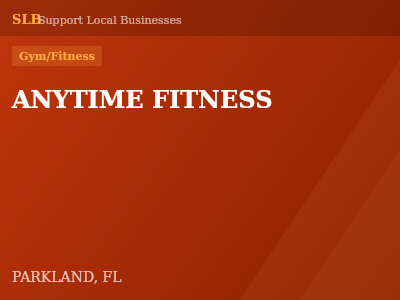 ANYTIME FITNESS — Gym/Fitness in PARKLAND, FL