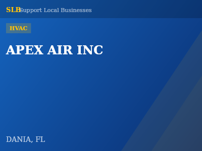 APEX AIR INC — HVAC in DANIA, FL
