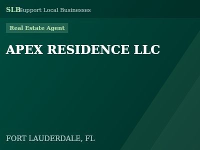 APEX RESIDENCE LLC — Real Estate Agent in FORT LAUDERDALE, FL