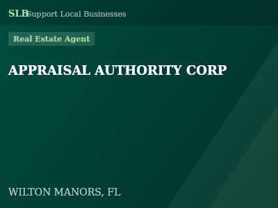 APPRAISAL AUTHORITY CORP — Real Estate Agent in WILTON MANORS, FL