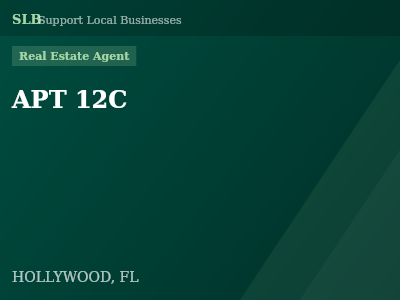 APT 12C — Real Estate Agent in HOLLYWOOD, FL