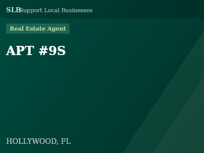 APT #9S — Real Estate Agent in HOLLYWOOD, FL