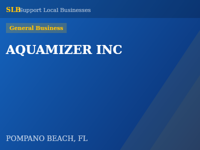 AQUAMIZER INC — General Business in POMPANO BEACH, FL