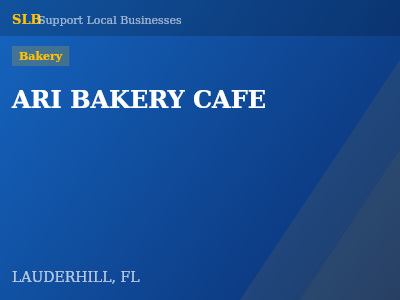 ARI BAKERY CAFE — Bakery in LAUDERHILL, FL