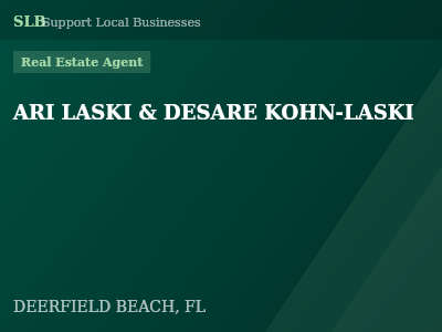ARI LASKI & DESARE KOHN-LASKI — Real Estate Agent in DEERFIELD BEACH, FL
