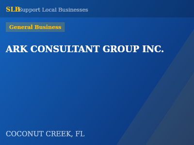 ARK CONSULTANT GROUP INC. — General Business in COCONUT CREEK, FL