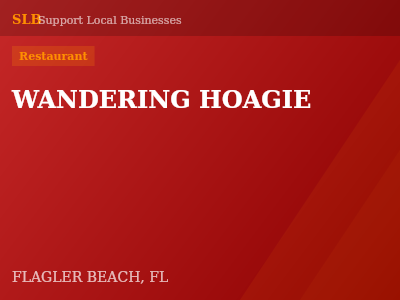 WANDERING HOAGIE — Restaurant in FLAGLER BEACH, FL