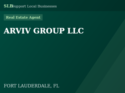 ARVIV GROUP LLC — Real Estate Agent in FORT LAUDERDALE, FL