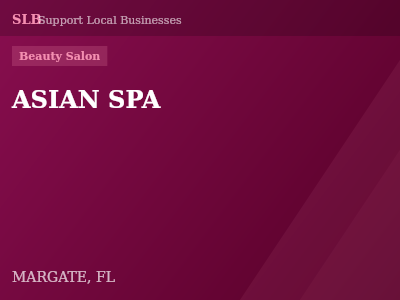 ASIAN SPA — Beauty Salon in MARGATE, FL