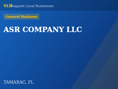 ASR COMPANY LLC — General Business in TAMARAC, FL