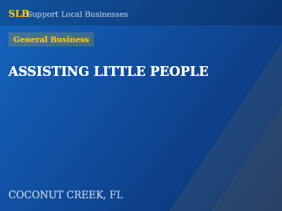 ASSISTING LITTLE PEOPLE — General Business in COCONUT CREEK, FL