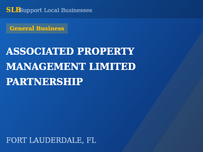 ASSOCIATED PROPERTY MANAGEMENT LIMITED PARTNERSHIP — General Business in FORT LAUDERDALE, FL