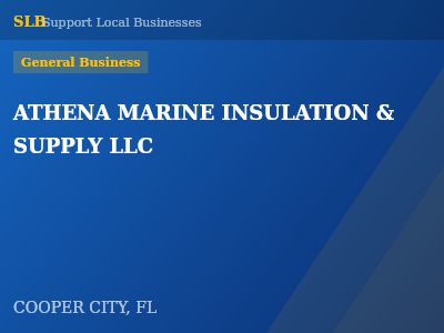 ATHENA MARINE INSULATION & SUPPLY LLC — General Business in COOPER CITY, FL