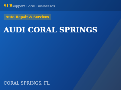 AUDI CORAL SPRINGS — Auto Repair & Services in CORAL SPRINGS, FL
