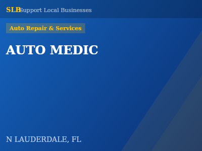 AUTO MEDIC — Auto Repair & Services in N LAUDERDALE, FL