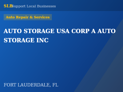 AUTO STORAGE USA CORP A AUTO STORAGE INC — Auto Repair & Services in FORT LAUDERDALE, FL