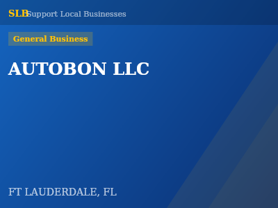 AUTOBON LLC — General Business in FT LAUDERDALE, FL